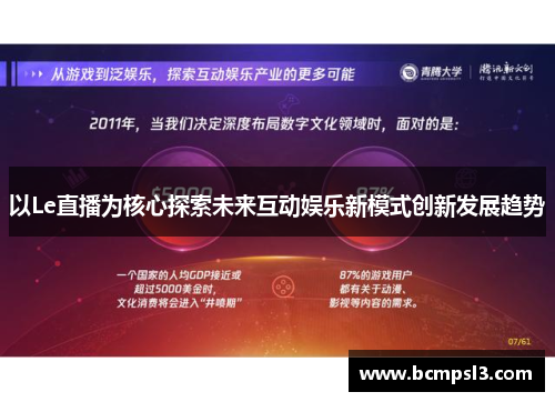 以Le直播为核心探索未来互动娱乐新模式创新发展趋势