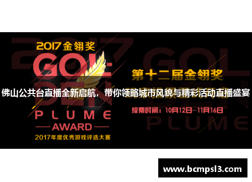 佛山公共台直播全新启航，带你领略城市风貌与精彩活动直播盛宴